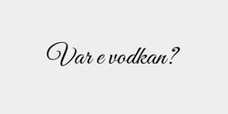 Var e vodkan 41x9 SVART