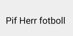 Pif Herr fotboll 66x12 SVART
