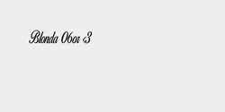 Blonda 06or 3 20x6 SVART