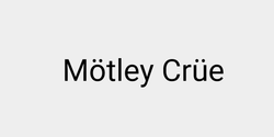 Mötley Crüe 39x8 SVART