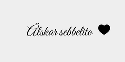 Älskar sebbelito 48x9 SVART