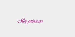Min prinsessa 36x8 ROSA