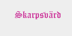 Skarpsvärd 52x9 ROSA