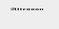 Altesson 126x11 SVART