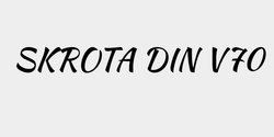 SKROTA DIN V70 64x9 SVART