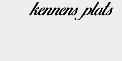 kennens plats 39x9 SVART