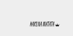 HAKUNA MATATA 91x22 SVART