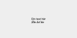 Din text här 41x18 SVART SVART