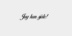 Jag kan själv 27x6 SVART