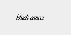 Fuck cancer 30x9 SVART