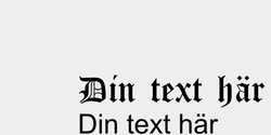 Din text här 55x28 SVART SVART SVART