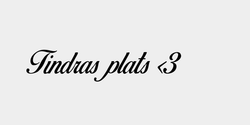 Tindras plats 3 44x9 SVART