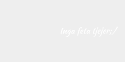 Inga feta tjejer 31x6 VIT