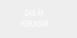 GAIS ÄR HORUNGAR 20x15 VIT