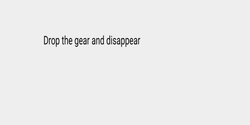 Drop the gear and disappear 20x3 SVART