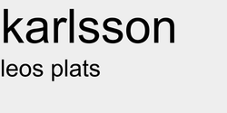karlsson 60x28 SVART SVART