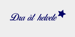 Dra åt helvete 52x14 MÖRKBLÅ