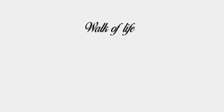 Walk of life 40x11 SVART