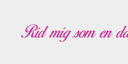Rid mig som en dalahäst 80x10 ROSA