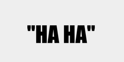HA HA 40x15 SVART