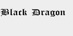 Black Dragon  90x10 SVART