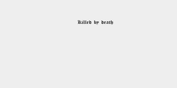 Killed by death 14x2 SVART
