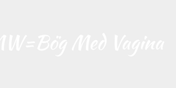 BMWBög Med Vagina  80x9 VIT