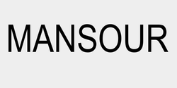 MANSOUR 66x18 SVART