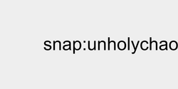 snapunholychaoz 65x9 SVART