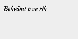 Bekvämt o va rik 101x17 SVART