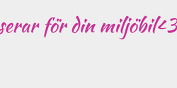 Kompenserar för din miljöbil3 99x9 ROSA