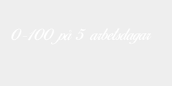 0100 på 5 arbetsdagar 57x7 VIT