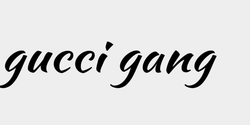 gucci gang 71x15 SVART