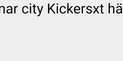 Din teNyhammar city Kickersxt här 123x9 SVART