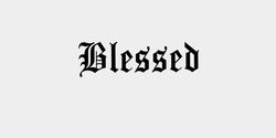 Blessed 100x30 SVART