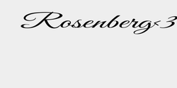 Rosenberg3 90x14 SVART