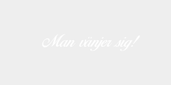 Man vänjer sig 30x5 VIT