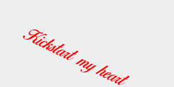 Kickstart my heart 49x30 RÖD