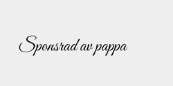 Sponsrad av pappa 48x9 SVART