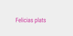 Felicias plats 30x7 ROSA