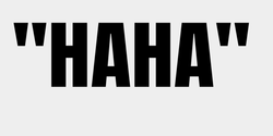 HAHA 61x22 SVART