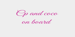 Cp and coco on board 40x15 ROSA