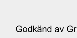 Godkänd av Greta  68x9 SVART