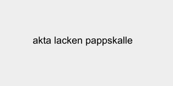 akta lacken pappskalle 42x5 SVART