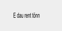 E dau rent tönn 31x9 SVART