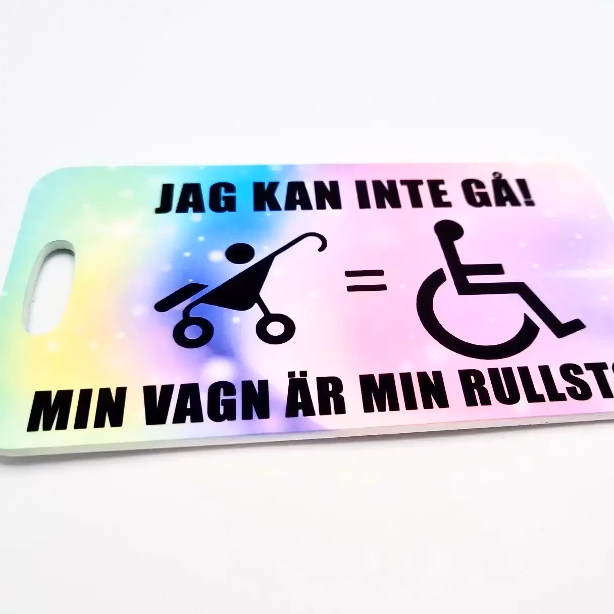 Informativ bricka/tagg
