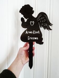 Gravdekoration: ängel