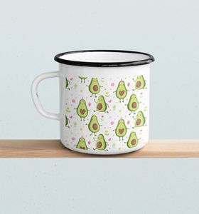 Emaljmugg - Avokado