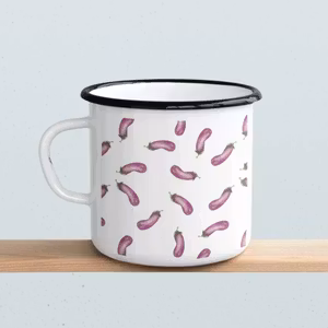 Emaljmugg - Aubergine