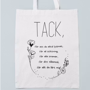 Tygkasse - Tack, svart